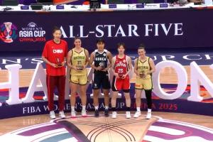 米乐m6yy易游-女篮亚洲杯最佳阵容出炉：韩旭、福勒、朴智贤、田中心、里德